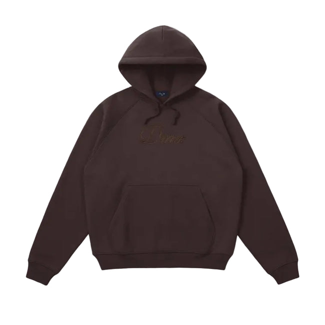 Dime Cursive Hoodie Dark Brown