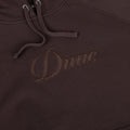 Dime Cursive Hoodie Dark Brown