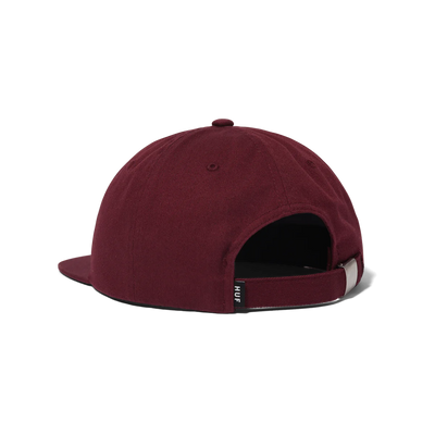 Huf Distressed Logo Cap Raisin