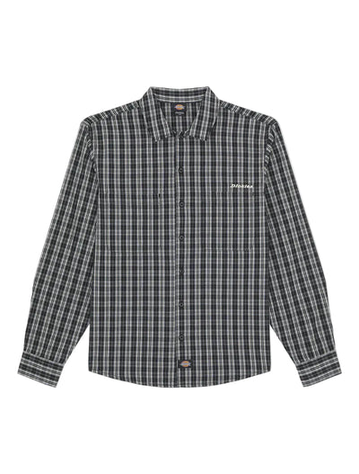Dickies Poplin Wellsville Longsleeve Shirt Black