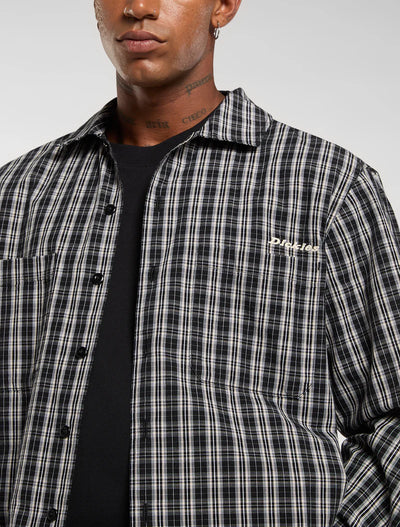 Dickies Poplin Wellsville Longsleeve Shirt Black
