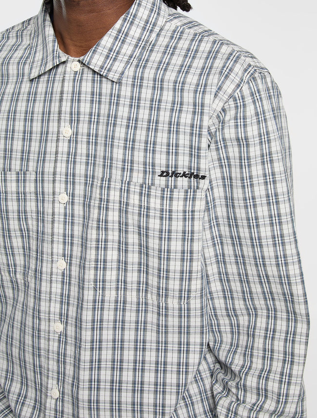 Dickies Poplin Wellsville Longsleeve Shirt Egret