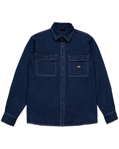 Dickies Jacinto Denim L/S Shirt Rinsed Indigo