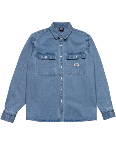 Dickies Jacinto Denim L/S Shirt Stone Washed Indigo