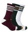Dickies Standard 3-Pack Crew sock (port/Spruce/white) Us mens 6-12