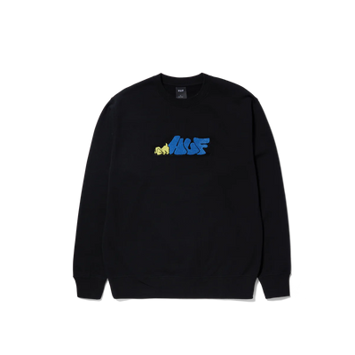 Huf Dog Sense Crewneck Black