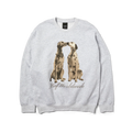 Huf Dogged Crewneck Sweater Heather Grey