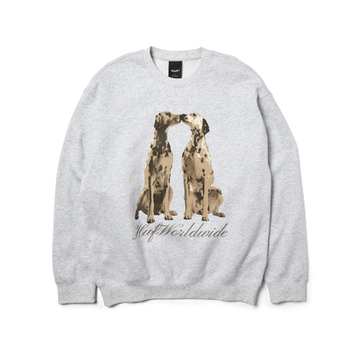 Huf Dogged Crewneck Sweater Heather Grey
