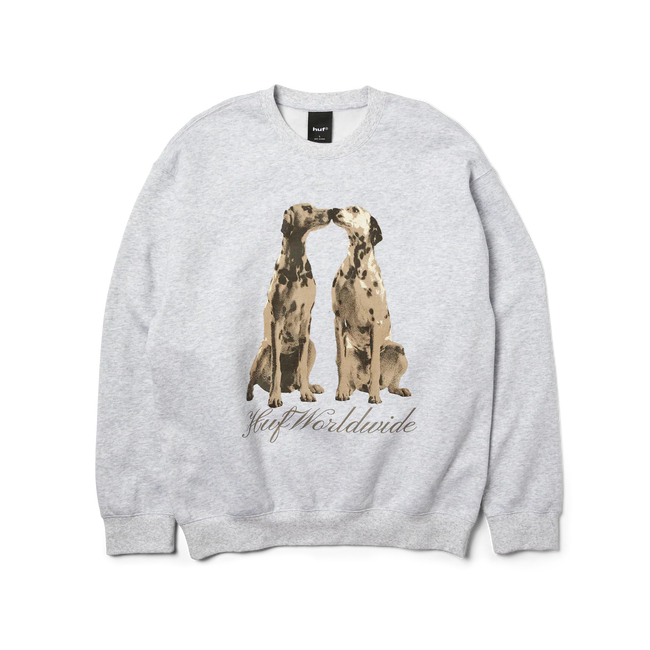 Huf Dogged Crewneck Sweater Heather Grey