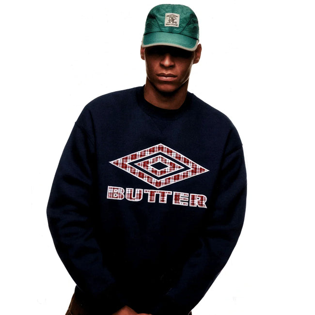 Butter x Umbro Diamond Applique Crewneck Navy
