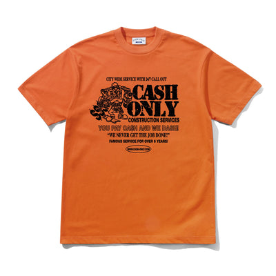 Cash Only Dash T-Shirt Orange