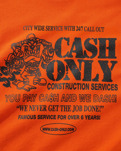 Cash Only Dash T-Shirt Orange