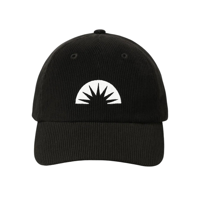 Deco Sunburst Corduroy Cap Black