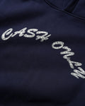Cash Only Diamond Plate Logo Hood Navy