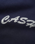 Cash Only Diamond Plate Logo Hood Navy