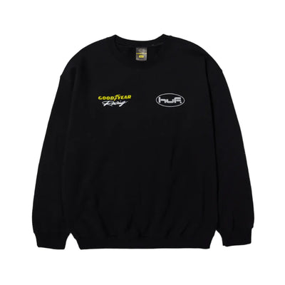 HUF X GOODYEAR F1 Crewneck Black
