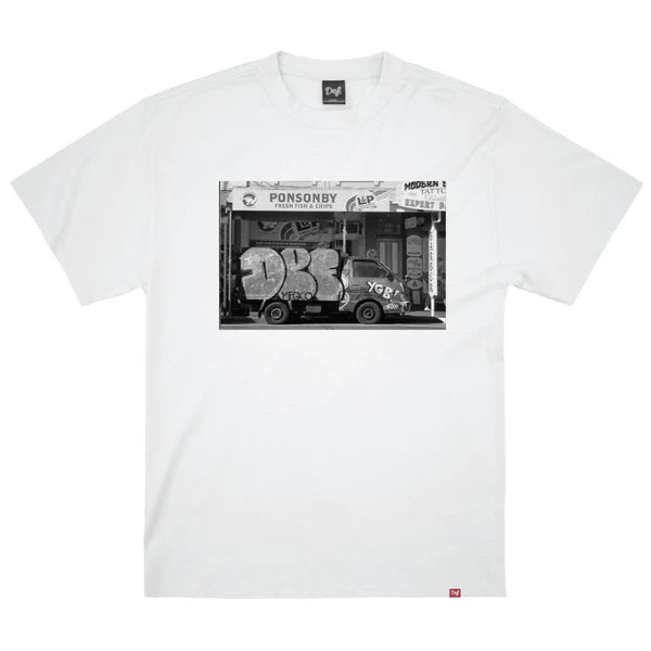 DEF Fish n Chip Truck Tee White