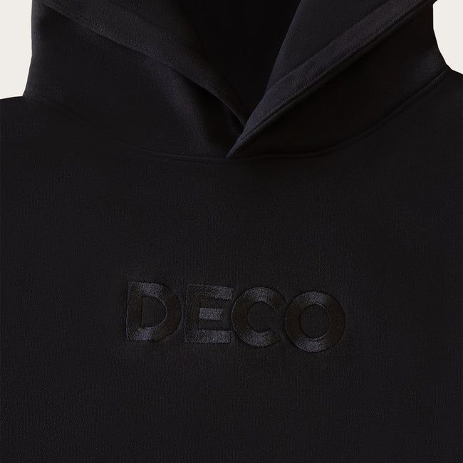 Deco Forever Embroidered Hoodie Black