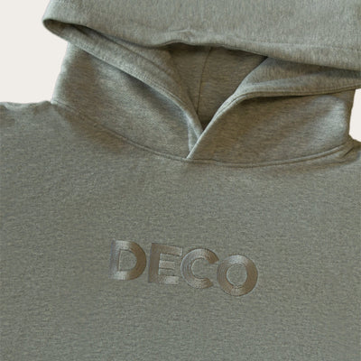 Deco Forever Embroidered Hood Concrete Grey