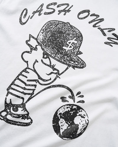 Cash Only FTW Tee White