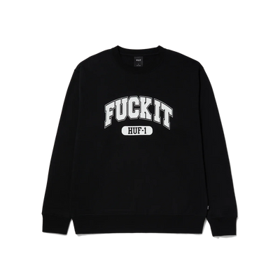 Huf Fuck It Crew Neck Black