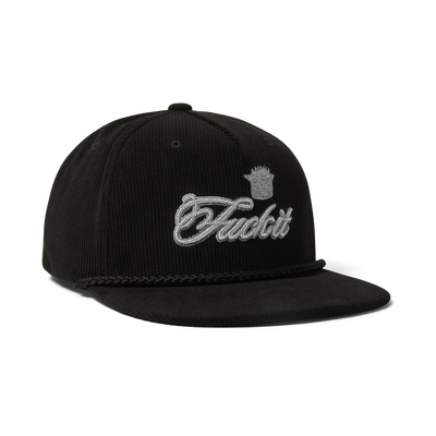 HUF Fuck It Lux Cord Snapback Black
