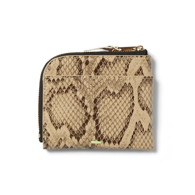 Huf Fuck It Snakeskin Wallet Brown