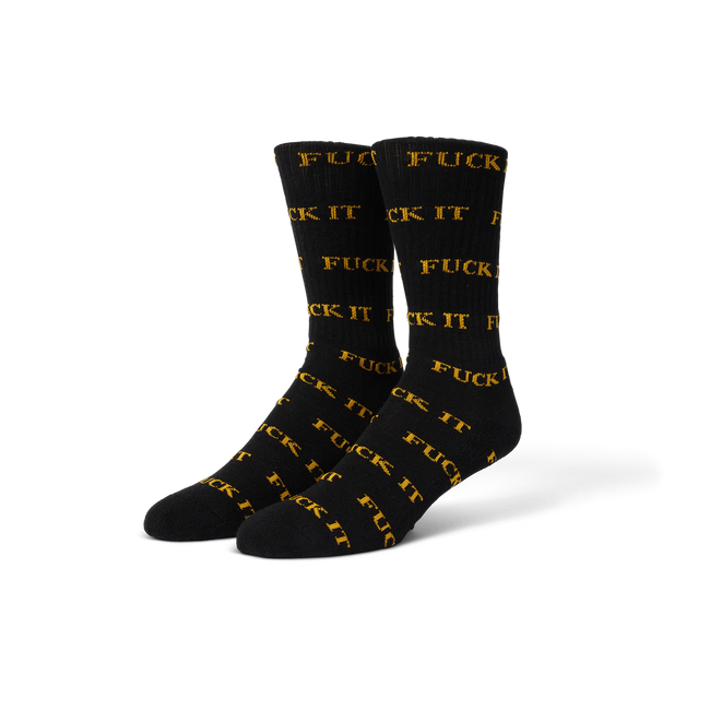 Huf Fuck It Sock Black/Orange