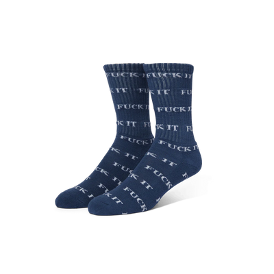 Huf Fuck It Sock Blue