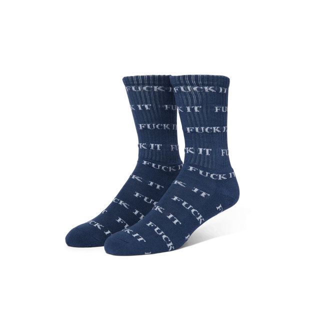 Huf Fuck It Sock Blue