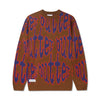 Butter Goods Frenzy Knit Sweater Brown