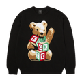 Huf Gift Bear Intarsia Knit Sweater Black