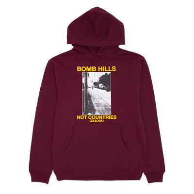 GX1000 Bomb Hills Not Countries Hood Burgundy