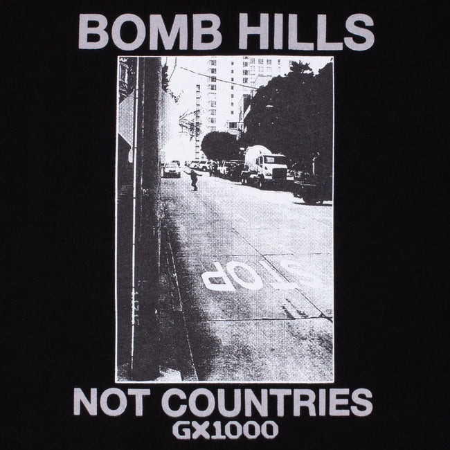 GX1000 Bomb Hills Hood Black w Grey Font