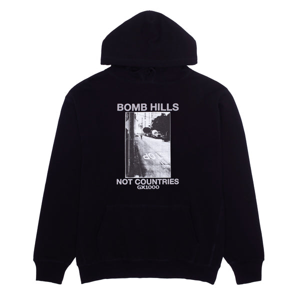 GX1000 Bomb Hills Hood Black w Grey Font