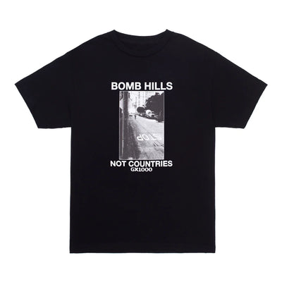 GX1000 Bomb Hills Not Countries T-Shirt Black