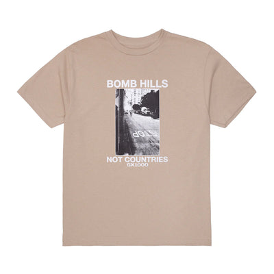 GX1000 Bomb Hills Not Countries Tee [Sand w/ White Font]