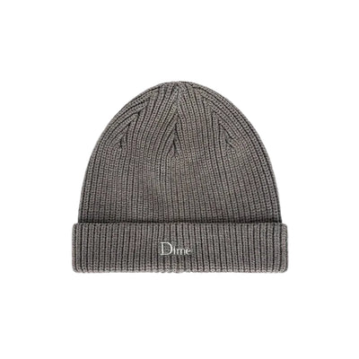 Dime Rib Fold Beanie Gray