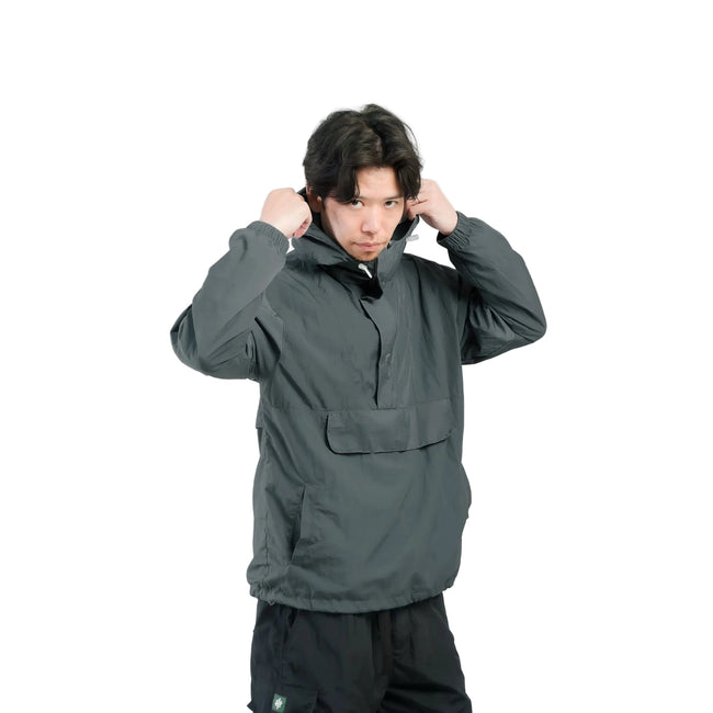 Helsinki.Co Anorak Windbreaker Charcoal