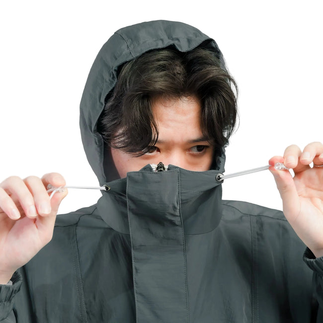 Helsinki.Co Anorak Windbreaker Charcoal