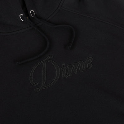 Dime Cursive Hoodie Black