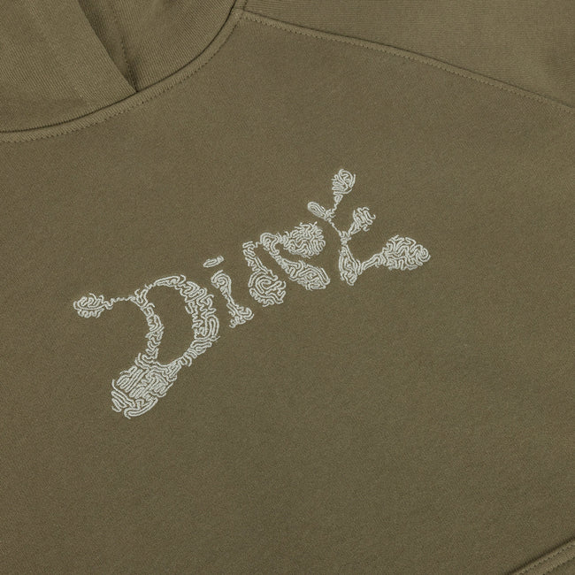 Dime Fingerprint Classic Hoodie Ivy Green