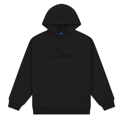 Dime Cursive Logo Hoodie Black