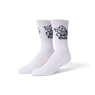 Huf Club Crew Sock White