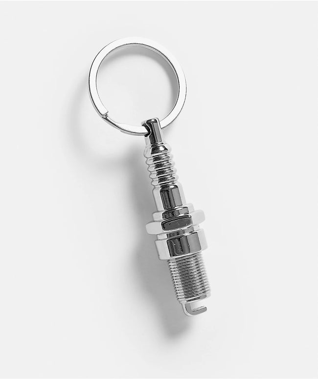 Huf Spark It Up Keychain Silver