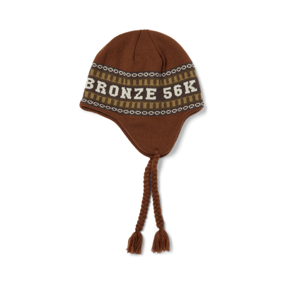 Huf X Bronze56K Flap Beanie Brown