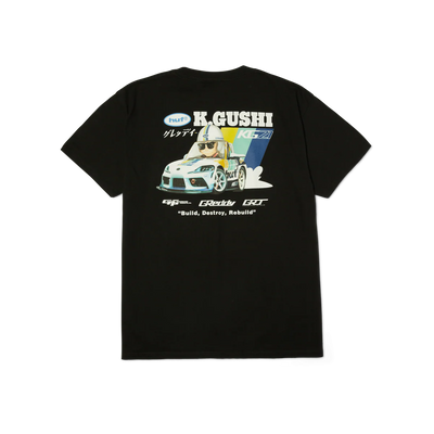 Huf x GReddy Gushi T-Shirt Black