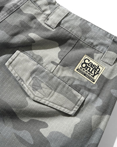 Cash Only Halfway Shorts Grey Camo