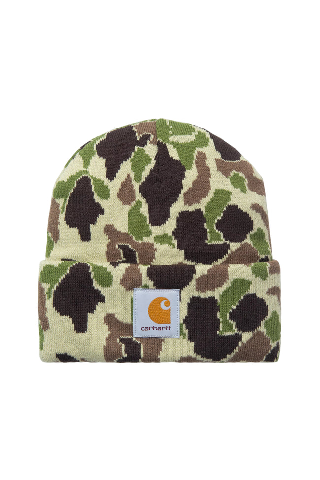 Carhartt WIP Camo Duck Beanie Green