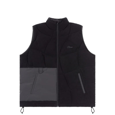 Dime Sleeveless Puffer Vest Black